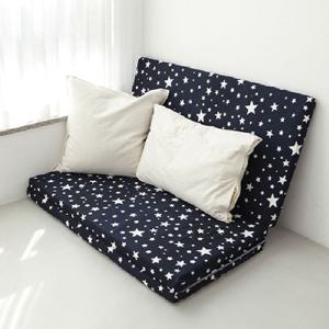 더크린 푹신한 접이식 바닥요매트 인디고스타 싱글