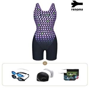 여성 2.5부X백 수영복 수경,수모셋트 LS2F866SET-색2종중택1