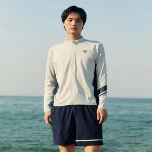 [아레나] 에센스 레귤러핏 집업 래쉬가드 세트 A5BM1PC05GRY