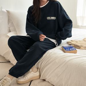 베어리 레이어드 맨투맨 조거 팬츠 세트 84660 빅사이즈 여성의류