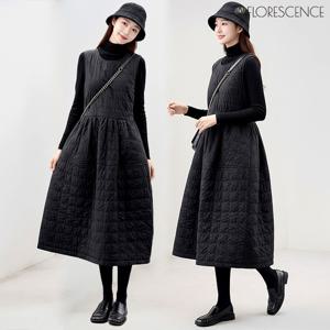 (55~88까지)블랙퀼팅컬트원피스