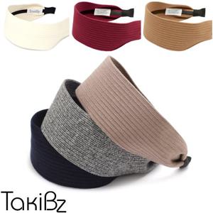 타키비즈 F/W 웜니트 와이드 헤어밴드