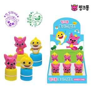 핑크퐁 토이스템프 랜덤1종 참잘했어요 도장 장난감