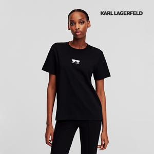 [245W1717] 칼라거펠트 선글라스 장식 티셔츠