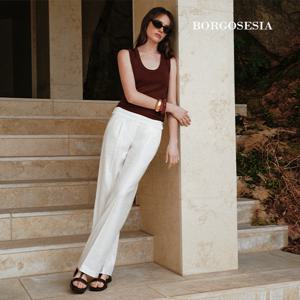 25SS 스트레치 린넨혼방 턱 팬츠