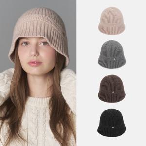 파인 울 블렌디드 니트 비니햇 브룩스 (4 colors)