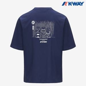 [정가:79,000] 까웨 남여공용 가우데릭 반팔 티셔츠 Y255EUT247