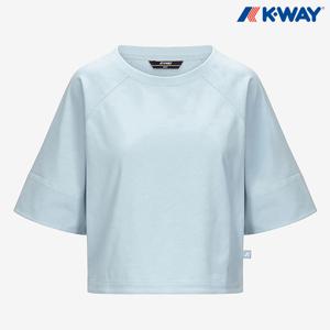 [정가:89,000] 까웨 여성 인드레 세미크롭 져지 반팔 티셔츠 Y255EWT142