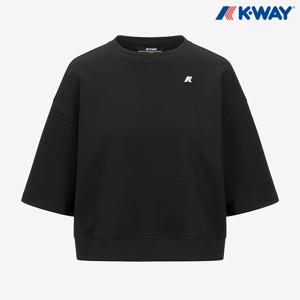 [정가:129,000] 까웨 여성 귀엔 프렌치 테리 세미크롭 반팔 티셔츠 Y255EWT189