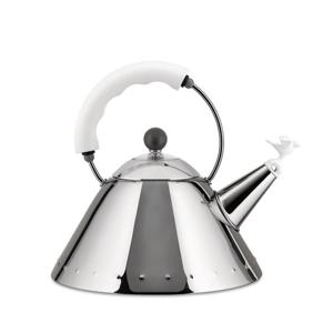 [Alessi] 마이클그래이브 버드휘슬 주전자 화이트 / 9093 W