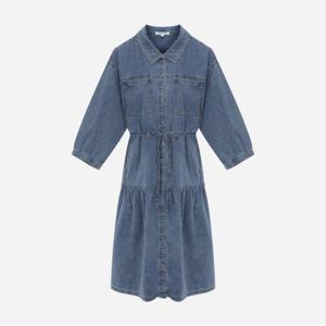 풀오픈 셔츠형 데님 원피스_T256MOP131W