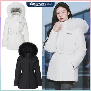 디스커버리 여성 밀포드 베르텍스 구스다운 미드패딩 DWDJ9K056