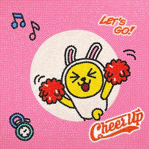 DIY 보석십자수 카카오프렌즈 화이팅 무지 25x25