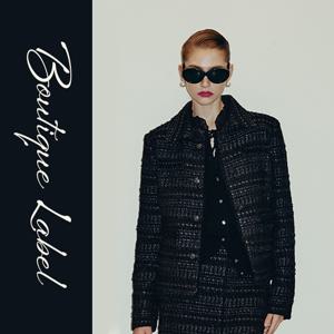 [최초가 239,000원] 칼라거펠트 부티크 이태리 트위드자켓