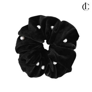 스크런치 곱창머리끈 벨벳 진주 곱창밴드 헤어슈슈 하객룩 LEAR002