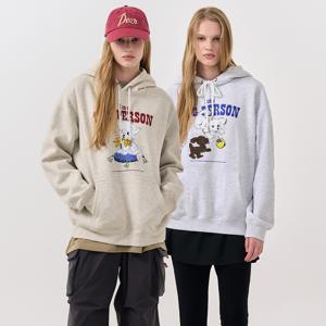 애니멀 오버핏 기모후드티 [2COL] /SBD4U02014_W