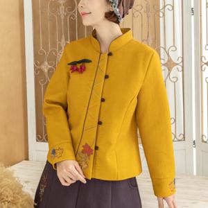 [디얼마미] 단풍 누빔 블라우스 / 미시옷 빅사이즈 엄마옷 생활한복 중년 여성 마담