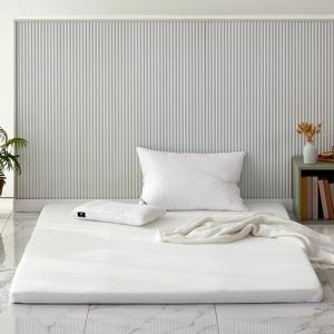 4면 고정밴드가 있는 메모리폼 토퍼 바닥용 7cm 퀸 150x200