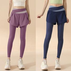 알티피아 여성 투톤 일체형 레깅스 요가 필라테스 헬스 운동복 요가복 레깅스 반바지 에어로빅