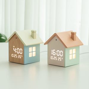 무드홈 인테리어 LED 탁상시계 알람 무소음 디지털 심플