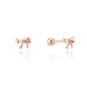 [GB] 볼륨 미니 리본 피어싱 14K GOLD 귀걸이 LPFP3005G