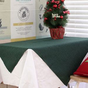 크리스마스 파티 테이블커버 린넨 테이블 덮개 깔개 식탁깔개 테이블러너 식탁러너