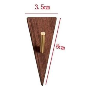 삼각나무벽걸이 B타입 타공 후크 나무 벽 옷걸이 소품 마스크걸이 모자걸이 미니후크 벽걸이행거