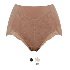 와코루 면 모달 아랫배까지 올라오는 레이스 여성팬티 WPT3743