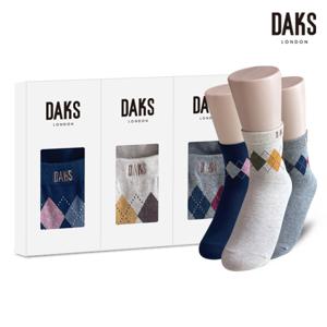 양말 숙녀 3족 선물세트 면단목 작은아가일 25907