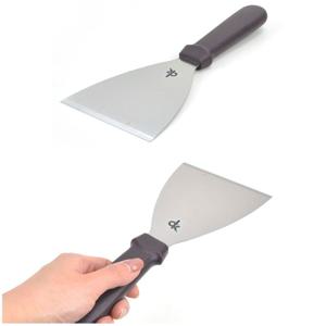 삼각 뒤집개 스끼바 철판 해라 스크래퍼 24.7cm 8호 철판스크래퍼 반달헤라 스텐헤라 전뒤집개