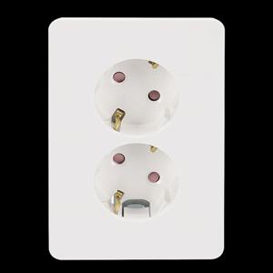 상도 매입콘센트(올리비아) 2구 화이트 자재