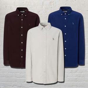 헤지스 [25FW][6컬러 택1] 남성 코듀로이 캐주얼 긴팔셔츠 HZSH5D505