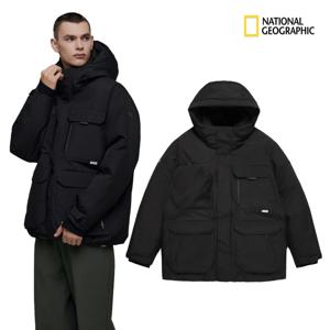 내셔널지오그래픽 아틀라스 윈드스토퍼 아웃포켓 구스 다운 점퍼 N244MDW380