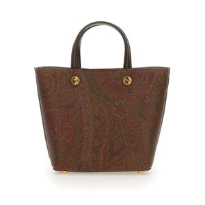 여성 브라운 MINI ETRO ESSENTIAL 토트백 WP1D0043_AA001M0019