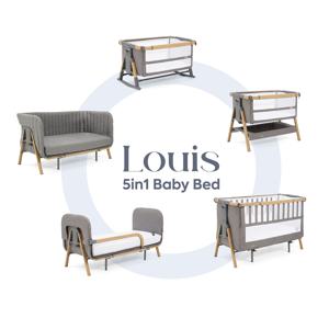 루이 5in1 아기침대 풀 패키지+바퀴+바운서 바 (S용)+모기장