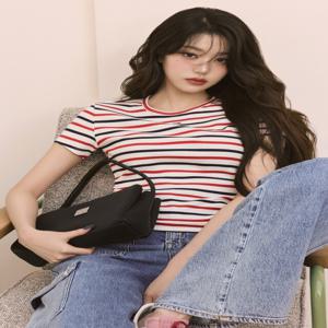 여성 에센셜 반팔 스웨터 T32F6KTO13TWT1