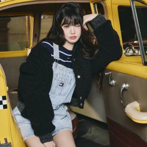 여성 테디 바시티 봄버 T32F7WJC45TWT1