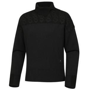 여성 WL PRO 변형 반넥 자카드 크롭 스웨터 WWW22K01Z1