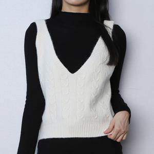 [브리치]  /    단독 여성용 스타일리시 니트 뷔스티에 조끼 7컬러