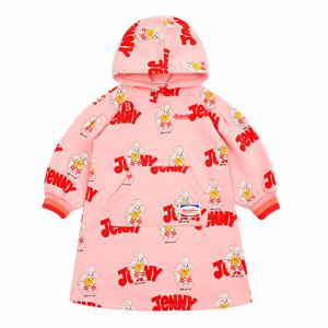 [키즈]올 오버 제니 기모 후드 원피스_BP54OD402