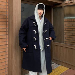 [브리치]  / 이펜 남자 루즈 오버핏 더블 모직 떡볶이 롱 코트