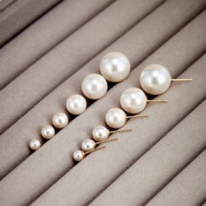 14K 골드 진주 귀걸이 5/6/8/10/12mm 택 1