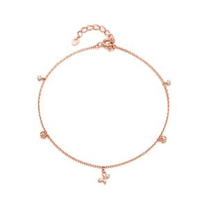 [티르리르] 플라잉 튤리 실버핑크 발찌 TASSVP00058M