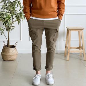 [브리치] 더제이엘 / 겨울 기모 빅사이즈 슬림핏 카고 바지