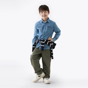 타미힐피거 미드 블루 데님 셔츠 (T42F6HSH120BT11A4)