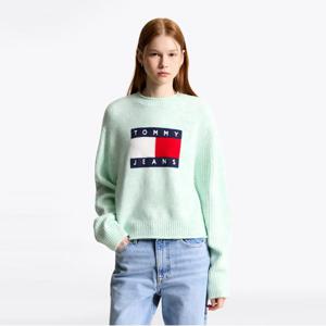 [정상가: 179000원] 타미진스 멜란지 플래그 립 스웨터 (T32F7KTO40TWT1M1G)