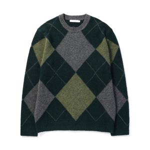 [epigram]  아가일 패턴 니트 풀오버 ERWAW24511GRX