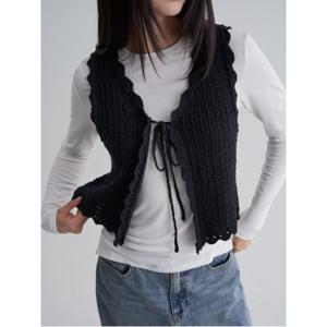 니트 베스트 - 블랙 (125X5AMQ75)