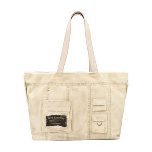 스튜디오 오트 베이지 프린트 토트백 A10364 AE6