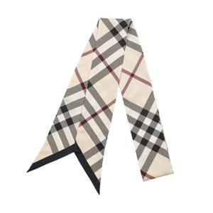 체크 스키니 실크 스카프 8095831 A1450